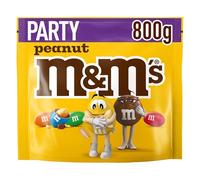 M&Ms Chocolate Bag, Peanut and Milk Chocolate, 800g Party Bag, Bulk Chocolate, Ideal as a Chocolate Gift, Chocolates Snacks and Sharing Chocolate