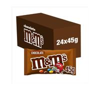 M&M's Chocolate Candy Bags Bulk Box - Peanut, Milk Chocolate, Crispy - x 24