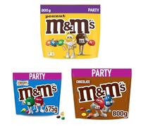 M&M's Chocolate Party Bulk Box | 3-Bag Sweets Bundle with Peanut, Crispy & Chocolate | The Ultimate Snack Box for Parties, Office Treats & Ramadan Gifts