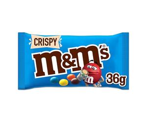 M&M'S Crispy Bulk Box, Milk Chocolate Gifts & Movie Night Snacks, 24 Packs of 36 g