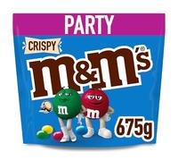 M&M'S Crispy Chocolate Party Bag 675g, A Bulk Chocolate Sharing Bag of Candy with a Crispy Centre, Ideal for Summer BBQs, Picnic, Birthdays & Celebrations