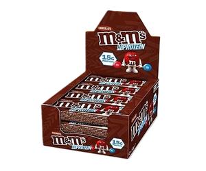 M&M's HI PROTEIN BARS 12x51G SNACK BOX BARS CHOCOLATE