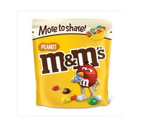 M&Ms Milk Chocolate Peanuts Candy More To Share 200g Pouch