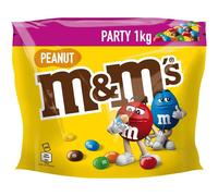 M&M'S Milk Chocolate & Peanuts Sharing, Party Gift Bulk Bag, Perfect for Movie Nights, 1kg