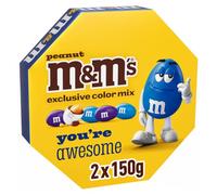 M&Ms Milk Chocolate Sharing Gift Box, You're Awesome Centrepiece, 300g | Perfect For Thank You Gifts, Corporate Gifts, Graduation Presents, Well Done Chocolate Box, Desk Drops, Celebration Snacks