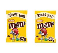 M&M's Milk Chocolate with Peanut Treat Bag(Pack of 2), 82g Each
