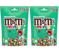 M&M'S Minis Chocolate Bag, Milk Chocolate, 176g, Ideal as a Chocolate Gift, Chocolate Snacks or in a Chocolate Hamper (Pack of 2)