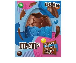 M&Ms Mini's Giant Milk Chocolate Easter Egg 506g - 4 Units - Full Case