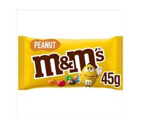 24 x M&M's Peanut Milk Chocolate Bag Treat Party 45g Bulk Buy Total 1.08kg