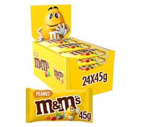 M&M'S Peanut Bulk Box, Milk Chocolate Gifts 24 Packs of 45g