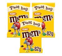 M&M'S Peanut Bundle, Chocolate Gifts & Treat Bags, 3 Packs of 82g