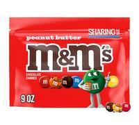 M&M'S Peanut Butter Milk Chocolate Candy, Sharing Size, 9 oz Resealable Bag