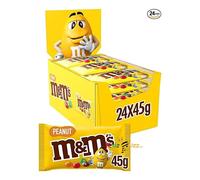 M&M's Peanut Chocolate Bulk Box, Chocolate Gifts 24 Packs of 45g