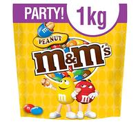 M&M's Peanut Chocolate Party Bulk Bag, Movie Night Snacks to Share, 1 kg