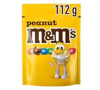 M&M's Peanut Chocolate Pouch, 112g, (Pack of 1)