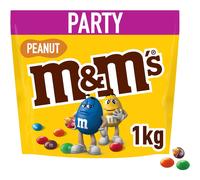 M&M'S Peanut Milk Chocolate Party Bulk Bag, Chocolate Gift & Movie Night Snacks, 1kg