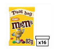 M&M'S Peanut Treat Bag - Case of 16 Bags - 82g Each