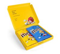 M&Ms Personalised Chocolate Gift Box - Christmas Chocolate Gift - Birthday Chocolate Gift for Women & Men, Choose Different Designs (M&Ms Crispy 128g & Peanut 150g Pouches)