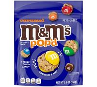 M&M'S Pop'd Caramel Chocolate Crunchy Freeze-Dried Candy, 5.5 Oz, Resealable Bag
