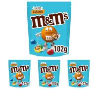 M&M'S Salted Caramel & Milk Chocolate Bag 102g (Pack of 4)