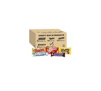M&M's, Snickers & More, Mixed Chocolate Bar Variety Bulk Box, Chocolate Gift, 30 Bars, 1.4kg