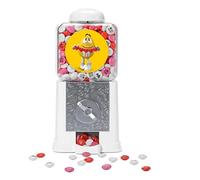 M&M'S Yellow Character Heart Dispenser, 1 lb of Chocolate Candies, Printed M&M'S With I Love You Icons, Perfect Gift For Him or Her, A Sweet Valentine's Day, Anniversary or Just Because Gift
