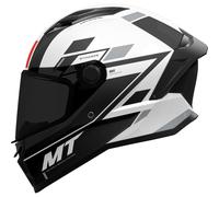 (M) MT Stinger 2 Zivze A2 Full Face Helmet Gloss Black / White