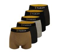 (M, Multicoloured) Farah Mens Carmi Boxer Shorts (Pack of 5)