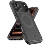 M MYBAT PRO Maverick Series Rogue Edition Phone Case,[Compatible with,Magnetic Back,Anti-Drop,Shockproof,Heavy Duty Protection Black