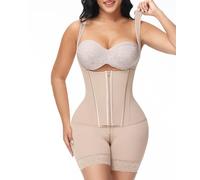 M MYODRESS Fajas Colombianas Moldeadoras Shapewear Tummy Control Body Shaper Girdles Post Surgery Compression Garment, Beige, XX-Large