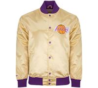 M&N Lightweight Satin Jacket - Los Angeles Lakers gold