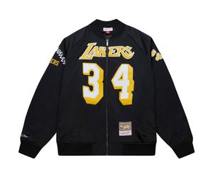 M&N Satin Bomber Jacket Los Angeles Lakers Shaquille O’Neal - L