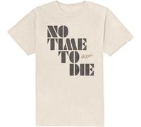 (M, Natural) James Bond Unisex Adult No Time To Die Cotton T-Shirt