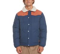 (M, Naval Academy) Quiksilver Mens The Puffer Sherpa Collar Winter Puffer Jacket - Naval Academy