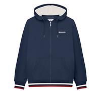 (M, Navy/Jetstream/Red) Lambretta Mens Full Zip Hoodie