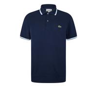 (M, Navy) Lacoste Womens/Ladies Tipped Slim Short-Sleeved Polo Shirt