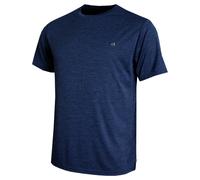(M, Navy Marl) Calvin Klein Mens 2026 Harlem Quick Drying Crew Neck Golf T-Shirt