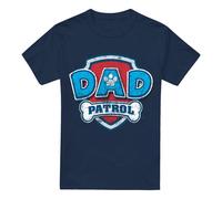 (M, Navy) Paw Patrol Mens Dad Patrol Fathers Day T-Shirt