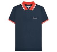 (M, Navy/Red) Lambretta Mens Contrast Tipped Polo Shirt