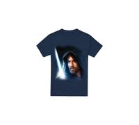 (M, Navy) Star Wars Mens Obi Wan Kenobi Poster T-Shirt