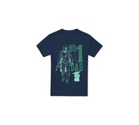 (M, Navy) Star Wars: The Mandalorian Mens No. 1 Dad Mando T-Shirt