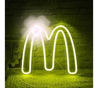 M neon sign
