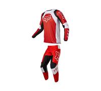 (M) New cross-country motorcycle clothing riding clothes mountain outdoor athletic sweat-absorbing breathable motorcycle clothing white red
