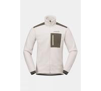 M Norrona Mens Trollveggen Warm3 Fleece Jacket Lt Grey Size