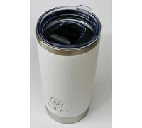 M O N I Rambler Travel Mug, Stainless Steel Vacuum Insulated with Silver Trim, Fits Car Cup Holder 20 oz (591 ml)