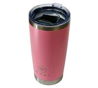 M O N I Rambler Travel Mug, Stainless Steel Vacuum Insulated with Silver Trim, Fits Car Cup Holder 20 oz (591 ml)