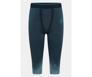 M Odlo Mens Blackcomb Eco 3/4 Base Layer Bottom Mid Blue Size