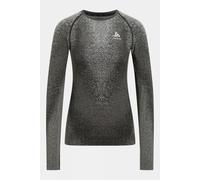 M Odlo Womens Blackcomb Eco Crew Neck Long Sleeve Base Layer Top Black Size