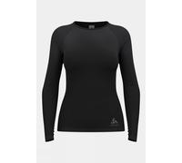 M Odlo Womens Performance Light Eco Long Sleeve Base Layer Top Black Size