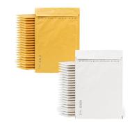 m-office Bubble Envelopes Kraft White Bubble Envelopes Mailers for Parcels Assorted Sizes Mailing Bags · m-office (150 x 220 mm, Pack of 100)